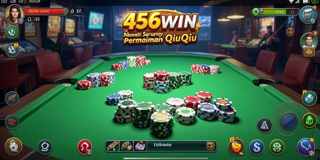 Tangkapan layar utama 456WIN menampilkan gameplay QiuQiu yang seru.