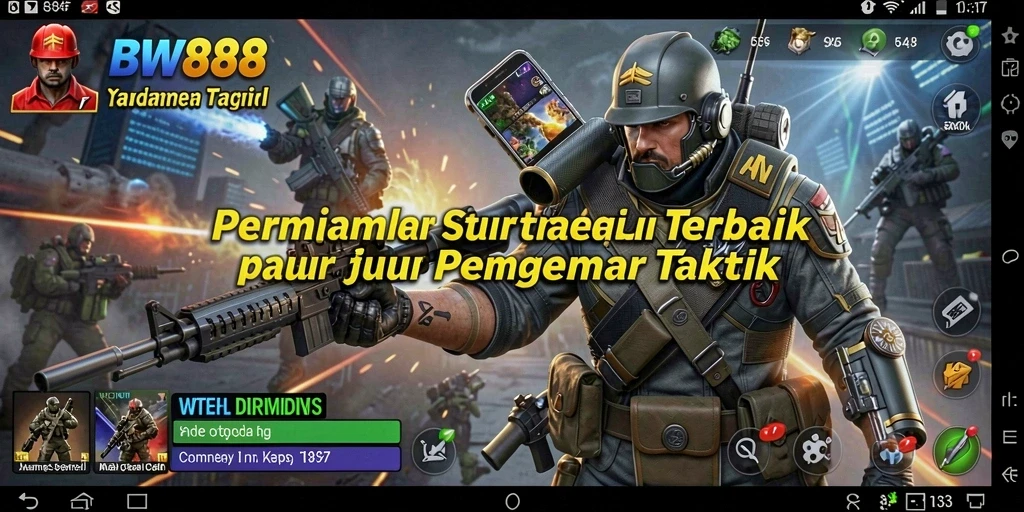 Tampilan screenshot BW888 menampilkan pertempuran strategis yang epic.