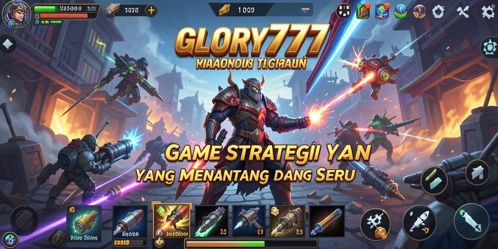 Tangkapan layar GLORY777 menunjukkan aksi bermain strategi yang intens.