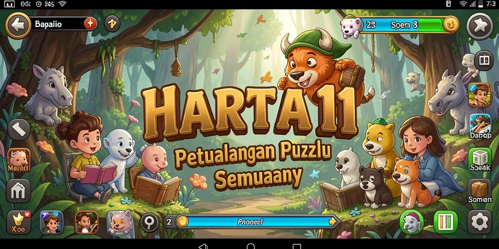 Gameplay seru HARTA11 yang penuh dengan tantangan puzzle.