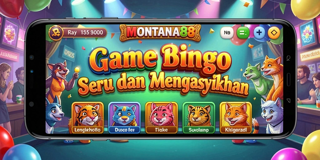 Tampilan gameplay menarik dari MONTANA88 dengan suasana Bingo yang seru.