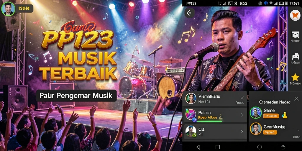 Tampilan gameplay PP123 menunjukkan keseruan bermain musik.